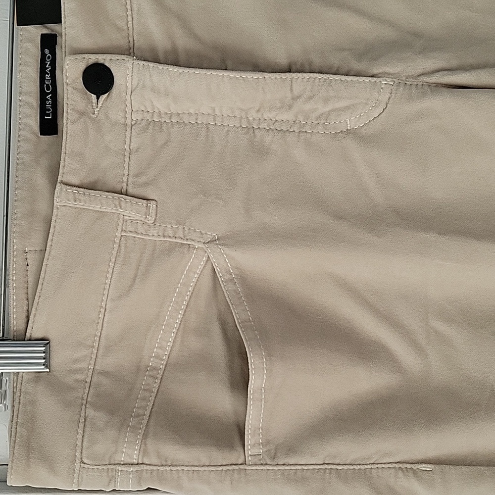 NWT! Luisa Cerano Skinny Velvet Pants - Picture 2 of 11